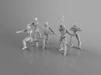 Ancient Sentinel Droids 3D print model