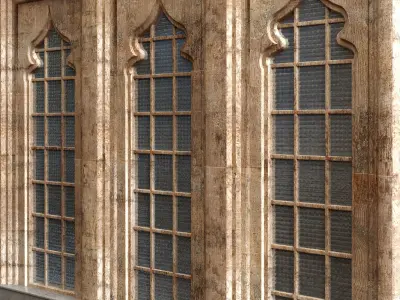 old turkish door set 134 Low-poly 3D model