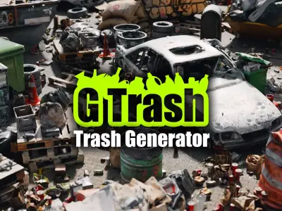 G Trash Low-poly 3D model