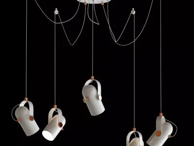 Tube Pendant White 3D model purchase