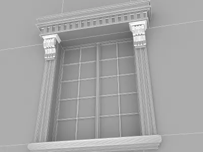 Window Frame 06 Low-poly 3D model