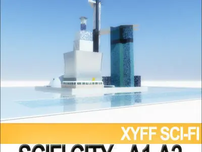 Xyff SciFi City A1 and A2 3D model