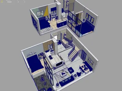High details floorplan 3D model