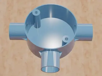 Threeway Tee Conduit Box-20mm 3D print model