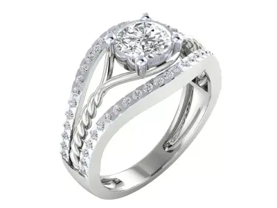  Women Ring Render 3dm STL MTL SLC JCD OBJ FBX Details 3D print model 44