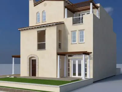 Villa 450SqYds 3D model