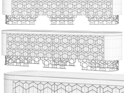 VICKY LOW CABINET BY GIUSEPPE IASPARRA Low-poly 3D model