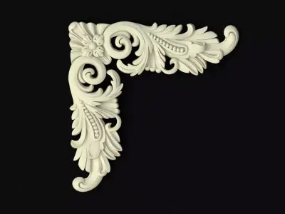 dekor ornament 3D model 128