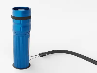 Flashlight Blue 3D model