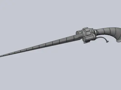 RWBY Ilia Whipsword Printable LED Illuminated Model 3D print model