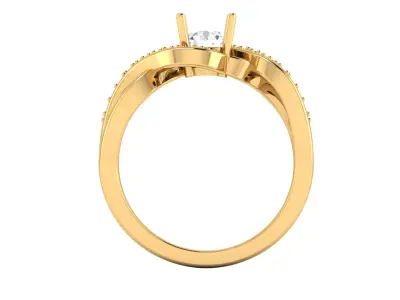 Women Ring  Render 3dm STL OBJ FBX Details 3D print model 233