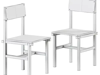 Rohsska Chair by Bla Station 3D model