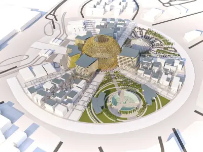 3D Expo 2021 Dubai UAE 3D model