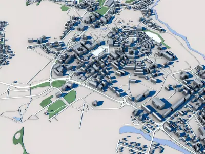 Hamina Town Finland 3D model