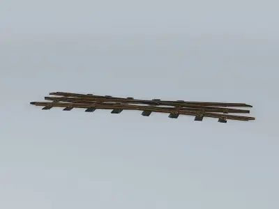 Eco Rail N/Gauge Cross Over Old Steam Days Free 3D model