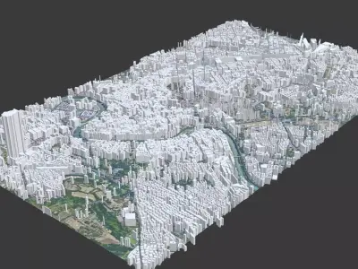 Rome City Low-poly 3D model purchase
