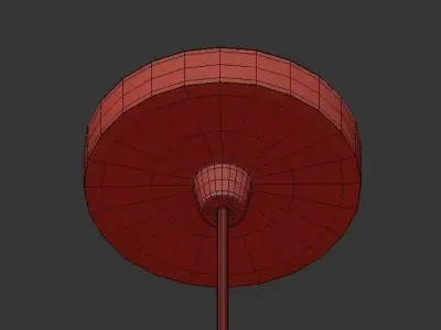 GERBERT three glass pendant lights 3D model