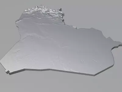Iraq Terrain Country 3D model