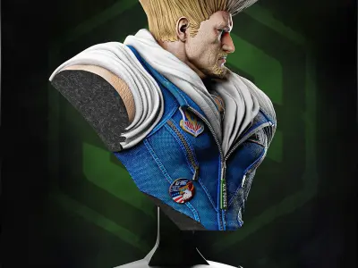 Guile - Street Fighter - Bust 3D print model