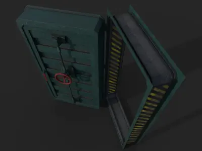 Hermetic Door III Low-poly 3D model