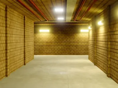 Subway Interior - Game Ready - PBR Low-poly 3D model