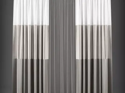 Curtain 3D model 264 Low-poly 3D model