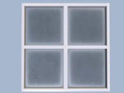 Free Basic Dirty Window Free low-poly 3D model