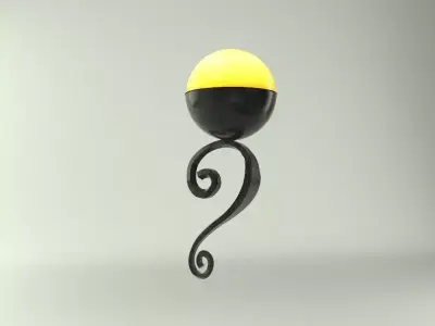 Light Wall Low-poly 3D model