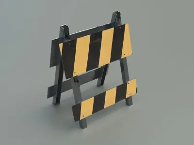 Roadblock Collection 01 3D model