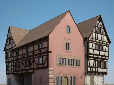 Medieval Houses V 3D model