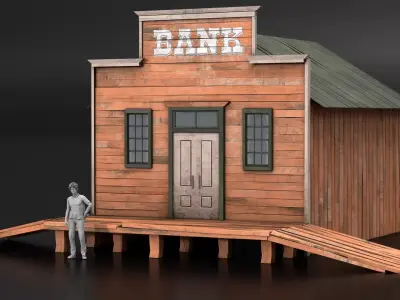 West Wild Home 02 Low-poly 3D model