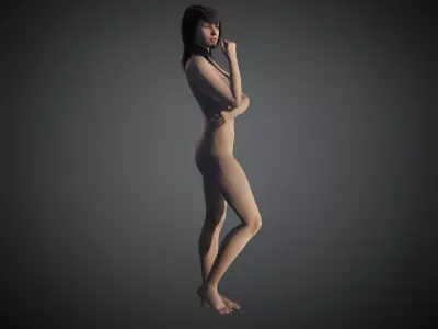 Women rigged  3D model