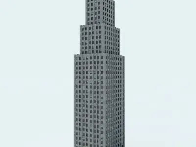 NYC Building 01 Low-poly 3D model