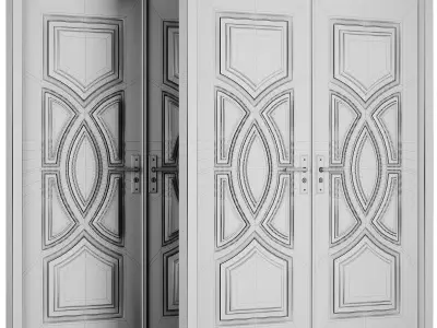 Entrance door set159 3D model