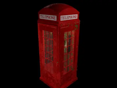 England iconic phonebooth 3D model
