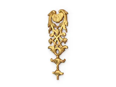Classic carved decor ornament 472 3D print model purchase