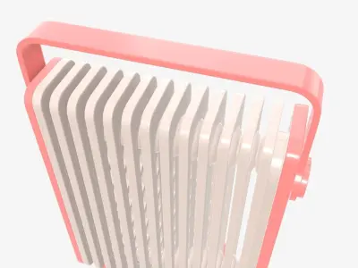 Electric heater radiator vertical  3D model
