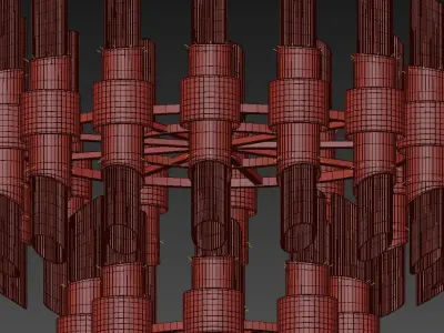 Tychho Chandelier by LUXUU 3D model