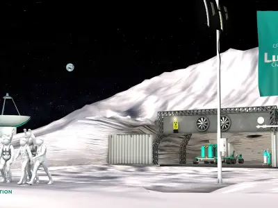 Lunar Bunker Entrance 3D model