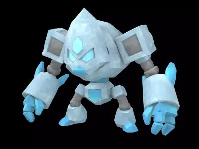 Stone Giant Monster v1 001 Low-poly 3D model