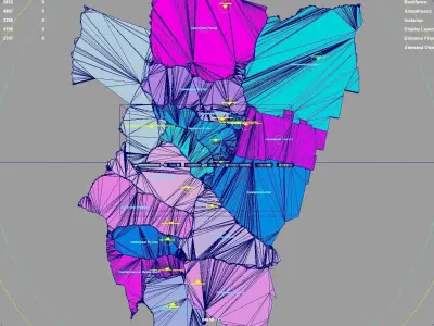 Tucuman  Argentina map region geography political geographic 3D model