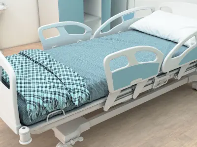 Hospital Room 5 - 4K 3D model