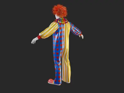 Clown Male ACC2130 Tpose 3D model