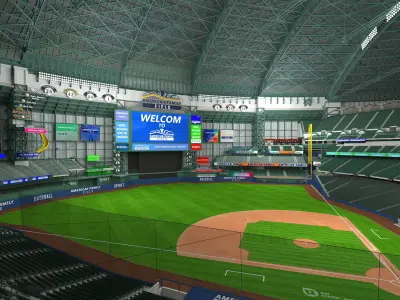 American Family Field Tennis 3D model