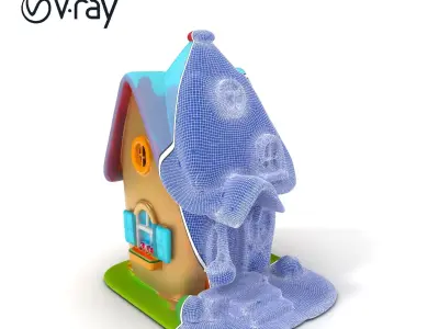 Whimsical Fantasy Cottage Model Pack Low-poly 3D model