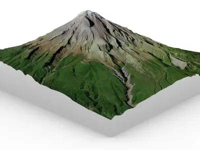 Mount Taranaki 3D model
