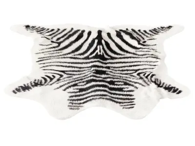 Cowhide Rug Zebra 3D model