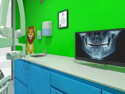  Pediatric Dental Office with People 