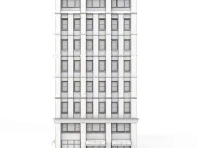 Tenement Building Low-poly 3D model