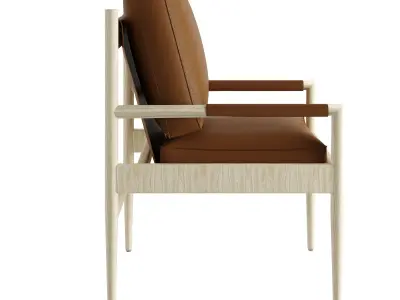 Francis Leather Chair 3D model